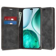 Husa tip carte pentru  Honor X8c Retro Business cu inchidere magnetica, Negru royal