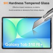 Set 2 x Folie de protectie pentru tableta Samsung Galaxy Tab S10 FE+ Plus 13.1 inch, Tempered Glass, transparenta