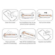 Set 2 x Folie din Sticla pentru iPhone 16 Pro Max, Easy-App cu aplicator, instalare usoara si automata, Dust-Free, 3D, 9H, full cover, full glue, margini negre