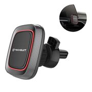 Suport Auto Magnetic pentru Grila de Ventilatie cu Placute Metalice - Techsuit MagGrip (S5) - Negru / Rosu