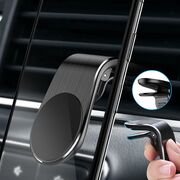 Suport Auto Magnetic pentru Telefon cu Prindere in Grila de Ventilatie - Techsuit AirGrip (S7) - Negru