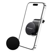 Suport Auto Magnetic pentru Telefon cu Prindere in Grila de Ventilatie - Techsuit AirGrip (S8) - Negru