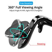 Suport Auto Magnetic pentru Telefon cu Prindere in Grila de Ventilatie - Techsuit AirGrip (S8) - Negru