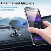 Suport Magnetic N52 pentru Birou si Masina, Universal - Techsuit TinyGrip (S10) - Negru