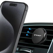 Suport auto Magnetic N52 pentru Grila de Ventilatie, Universal - Techsuit TinyGrip (S9) - Negru