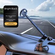 Suport de Telefon pentru Bord, Compatibil MagSafe + Adaptor iRing - Techsuit MagProX (S12) - Negru