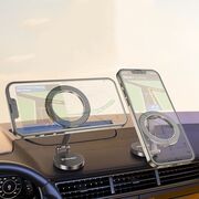 Suport de Telefon pentru Bord, Compatibil MagSafe + Adaptor iRing - Techsuit TitanMagX (S13) - Gray