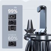 Suport Auto VPower Magnetic AirFix Long cu Prindere pe Grilă de Ventilație – rotire 360°, cu prindere stabila, Compatibil Universal – Negru