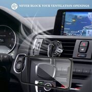 Suport Auto VPower Magnetic AirFix Long cu Prindere pe Grilă de Ventilație – rotire 360°, cu prindere stabila, Compatibil Universal – Negru