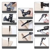 Unealta multifunctionala Multitool 17 în 1 Cu Topor, Ciocan, Clește, Cuțit + Husă inclusa – Supraviețuire, Camping, Reparații – Negru