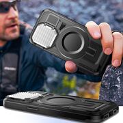 Husa Samsung Galaxy S23 Ultra 5G protectie camera Techsuit CamVault MagSafe, negru