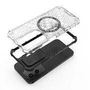 Husa pentru  Honor 200 Lite Cyber Shield Bumper, Compatibila MagSafe, Antishock reinforced corners si margini intarite - Clear