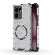 Husa pentru  Oppo Reno 13F, 13FS 4G, 5G Cyber Shield Bumper, Compatibila MagSafe, Antishock reinforced corners si margini intarite - Clear