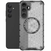 Husa pentru  Samsung Galaxy A55 Cyber Shield Bumper, Compatibila MagSafe, Antishock reinforced corners si margini intarite - Negru