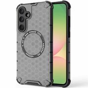 Husa pentru  Samsung Galaxy A56 Cyber Shield Bumper, Compatibila MagSafe, Antishock reinforced corners si margini intarite - Negru