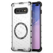 Husa pentru  Samsung Galaxy S10 Plus Cyber Shield Bumper, Compatibila MagSafe, Antishock reinforced corners si margini intarite - Clear