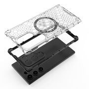 Husa pentru  Samsung Galaxy S24 Ultra Cyber Shield Bumper, Compatibila MagSafe, Antishock reinforced corners si margini intarite - Clear