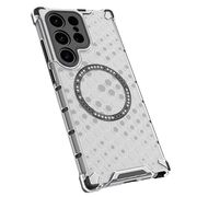 Husa pentru  Samsung Galaxy S24 Ultra Cyber Shield Bumper, Compatibila MagSafe, Antishock reinforced corners si margini intarite - Clear
