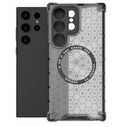 Husa pentru  Samsung Galaxy S24 Ultra Cyber Shield Bumper, Compatibila MagSafe, Antishock reinforced corners si margini intarite - Negru