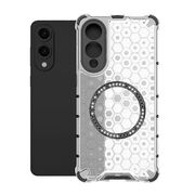 Husa pentru  Samsung Galaxy S25 Edge Cyber Shield Bumper, Compatibila MagSafe, Antishock reinforced corners si margini intarite - Clear