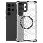 Husa pentru  Samsung Galaxy S25 Ultra Cyber Shield Bumper, Compatibila MagSafe, Antishock reinforced corners si margini intarite - Clear