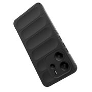 Husa pentru  Xiaomi Redmi Note 14 4G Liquid Silicone, Microfibre Lining, Non-Slip Airbag Design, Negru