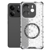 Husa pentru  Xiaomi Redmi Note 14 5G Cyber Shield Bumper, Compatibila MagSafe, Antishock reinforced corners si margini intarite - Clear