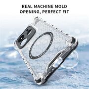 Husa pentru  Xiaomi Redmi Note 14 5G Cyber Shield Bumper, Compatibila MagSafe, Antishock reinforced corners si margini intarite - Clear