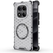 Husa pentru  Xiaomi Redmi Note 14 Pro 4G Cyber Shield Bumper, Compatibila MagSafe, Antishock reinforced corners si margini intarite - Clear