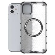 Husa pentru  iPhone 11 Cyber Shield Bumper, Compatibila MagSafe, Antishock reinforced corners si margini intarite - Clear