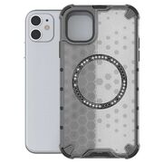 Husa pentru  iPhone 11 Cyber Shield Bumper, Compatibila MagSafe, Antishock reinforced corners si margini intarite - Negru