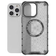 Husa pentru  iPhone 14 Pro  Cyber Shield Bumper, Compatibila MagSafe, Antishock reinforced corners si margini intarite - Clear