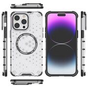 Husa pentru  iPhone 14 Pro  Cyber Shield Bumper, Compatibila MagSafe, Antishock reinforced corners si margini intarite - Negru