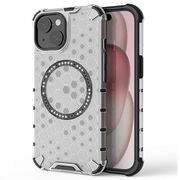 Husa pentru  iPhone 15 Cyber Shield Bumper, Compatibila MagSafe, Antishock reinforced corners si margini intarite - Clear