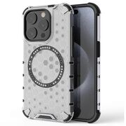 Husa pentru  iPhone 15 Pro Max Cyber Shield Bumper, Compatibila MagSafe, Antishock reinforced corners si margini intarite - Clear