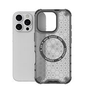 Husa pentru  iPhone 16 Pro Cyber Shield Bumper, Compatibila MagSafe, Antishock reinforced corners si margini intarite - Negru