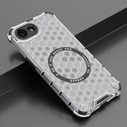 Husa pentru  iPhone 16e Cyber Shield Bumper, Compatibila MagSafe, Antishock reinforced corners si margini intarite - Clear