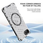Husa pentru  iPhone 16e Cyber Shield Bumper, Compatibila MagSafe, Antishock reinforced corners si margini intarite - Clear