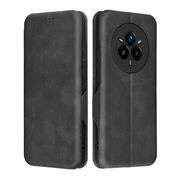 Husa tip carte pentru Realme 14 Pro+ Plus Smart Wallet fata - spate protectie 360 - Negru