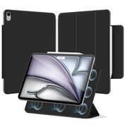 Husa pentru iPad Air 13 2025 / 2024 M3, M2 Smart Magnetic, Auto Sleep / Wake-up, Magnetică, Slim, detasabila, negru