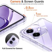 Husa pentru  Oppo A40 compatibila MagSafe Anti-Shock 1.5mm reinforced 4 corners - clear