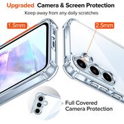 Husa pentru  Samsung Galaxy A55 compatibila MagSafe Anti-Shock 1.5mm reinforced 4 corners - clear