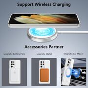 Husa pentru Samsung Galaxy S21 Ultra compatibila MagSafe Anti-Shock 1.5mm reinforced 4 corners - clear