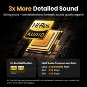 Casti Bluetooth, Noise-Cancelling, Hi-Res, IPX5 - Ugreen HiTune H6 Pro (WS203) - White