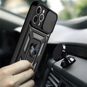 Husa iPhone 12 mini protectie camera Techsuit CamShield Series, negru