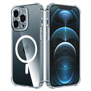 Husa pentru  iPhone 12 Pro Max compatibila MagSafe Anti-Shock 1.5mm reinforced 4 corners - clear