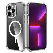 Husa pentru  iPhone 13 Pro compatibila MagSafe Anti-Shock 1.5mm reinforced 4 corners - clear