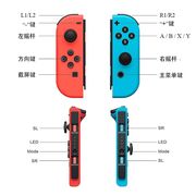 Gamepad pentru Nintendo 450mAh - Techsuit (THSWC) - Red/Blue