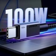 Cablu de Date USB-C la Type-C, PD100W, 5A, 480Mbps, 3m - Ugreen L512 (45065) - Space Gray
