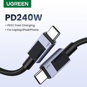 Cablu de Date USB-C la Type-C, PD240W, 5A, 480Mbps, 2m - Ugreen L513 (45068) - Space Gray